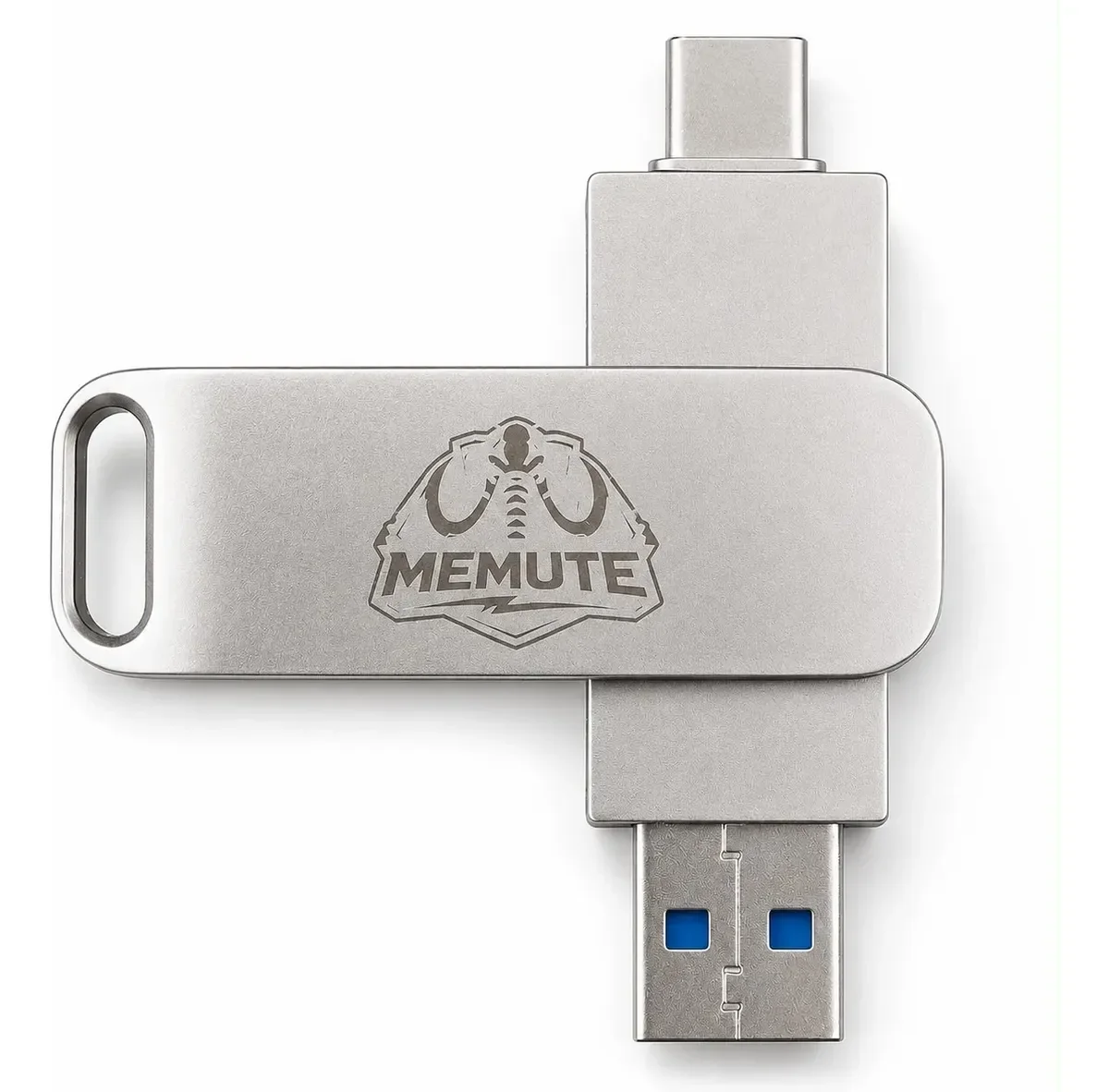 Pendrive 128gb 2 Em 1 Usb 3.0 + Tipo-c Celular E Pc Cor 128g