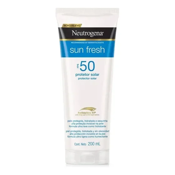 Protetor Solar Corporal Sun Fresh Fps50 Para Todos Os Tipos De Pele Com 200ml Neutrogena