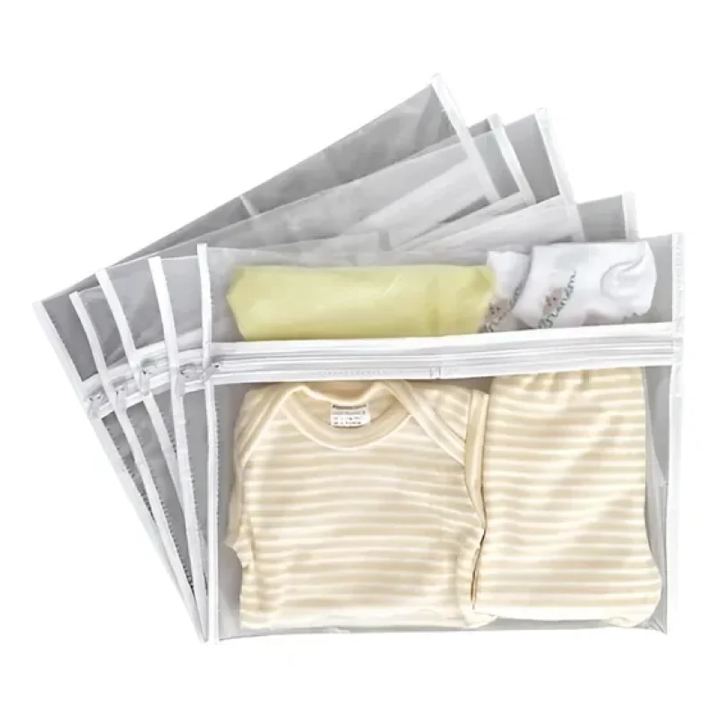 5 Saquinho Maternidade Organizador Viagem Mala Bebê 27x33 Cm