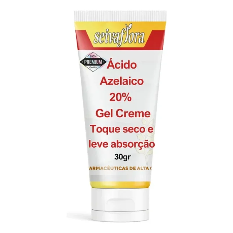 Ácido Azelaico 15% - Gel Creme - 30 Gr | Premium Seivaflora