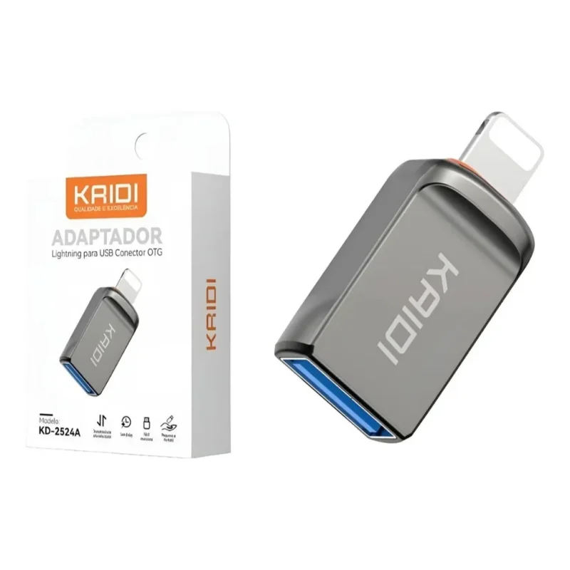 Adaptador Conector iPhone iOS USB 3.0 OTG Transferência De Dados Kaidi