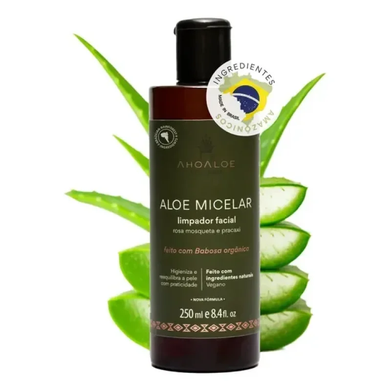 Água Micelar Demaquilante Ahoaloe - 250ml