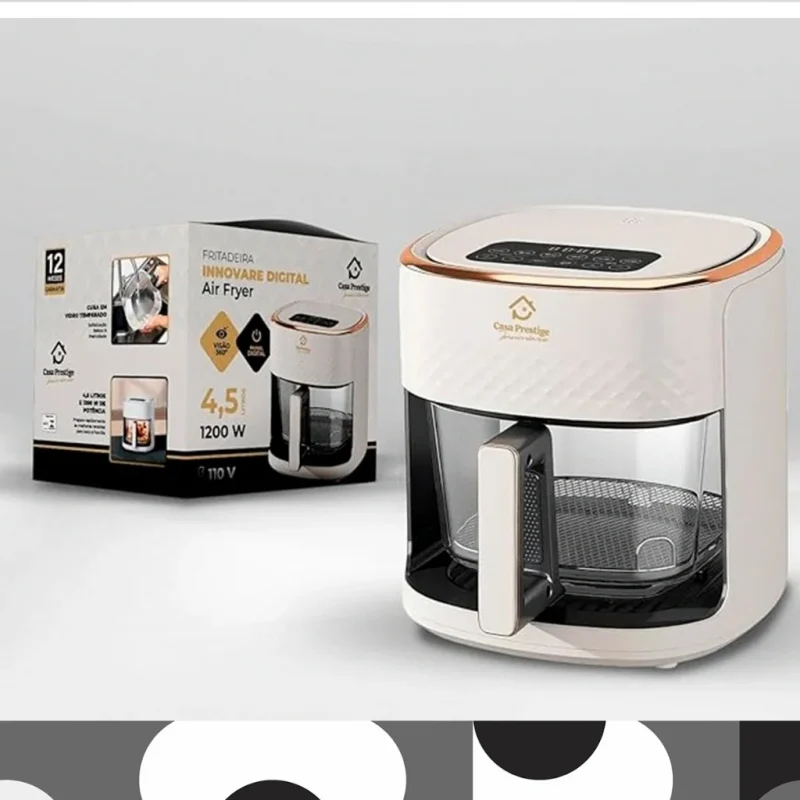 Air Fryer 4,5L Fritadeira Elétrica Sem Óleo Saudável Forno Elétrico Air Fryer 110V Casa Pr...