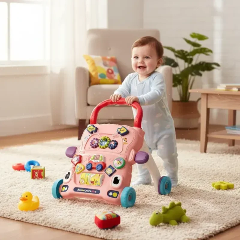 Andador Educativo Brinquedo De Empurrar Didatico Infantil