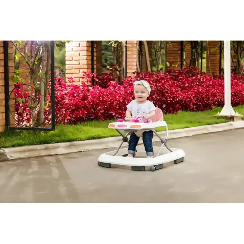Andador Infantil De Bebê Musical Princesa Rosa Tutti Baby