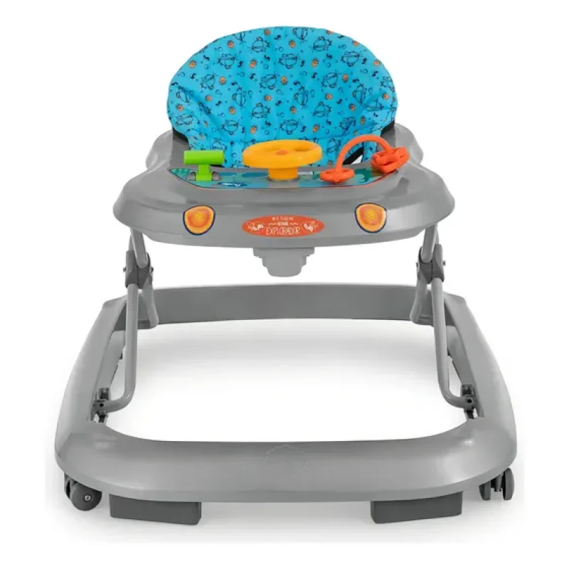 Andador Infantil Educativo Antiqueda Cinza Tutti Baby Cinza
