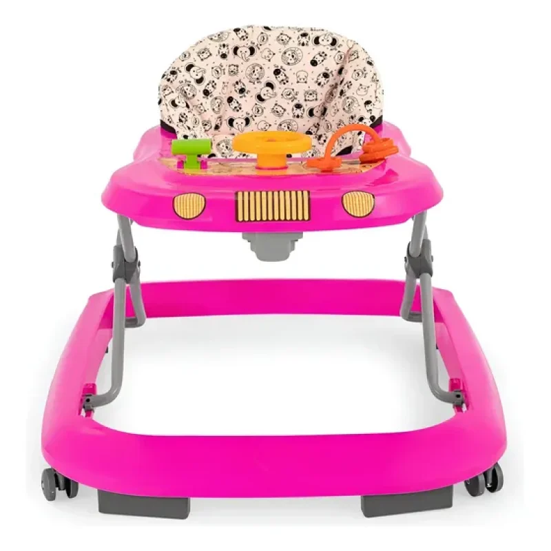 Andador Infantil Musical Para Bebê Cinza Tutti Baby Cor Rosa