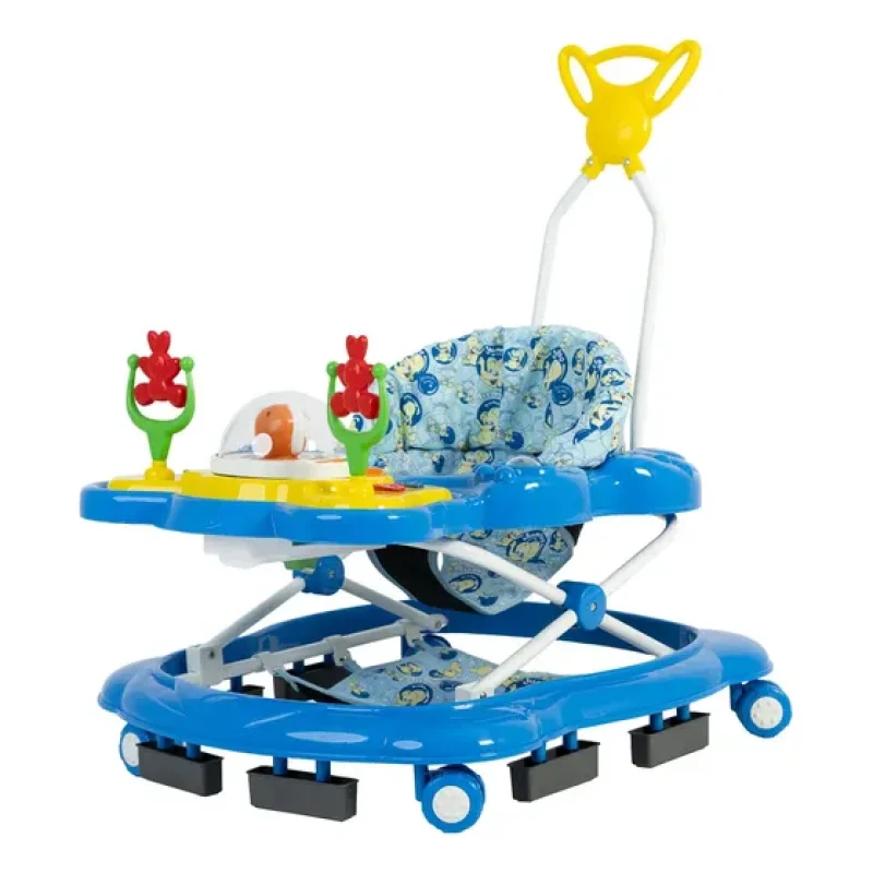 Andador Infantil Musical Para Bebê Megaluxo Jumbo Baby Azul