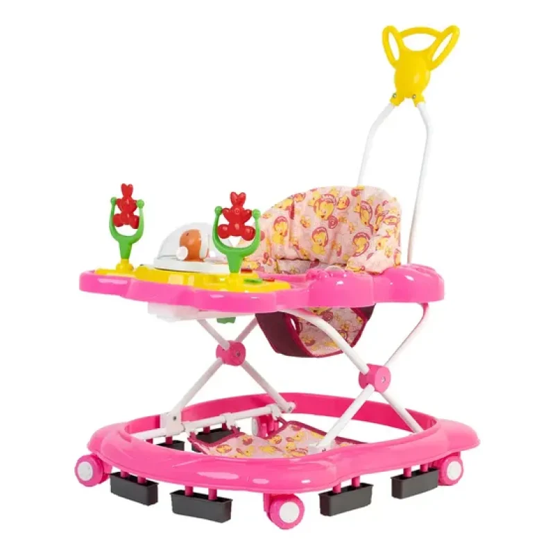 Andador Infantil Musical Para Bebê Megaluxo Jumbo Baby Rosa