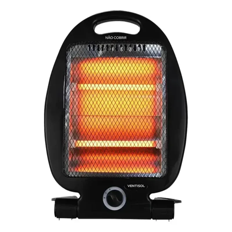 Aquecedor Elétrico Quartzo Doméstico 800w Ventisol Preto