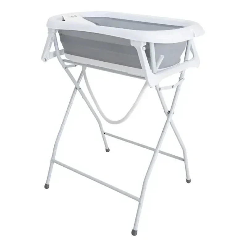 Banheira Com Suporte Kiddo Flex Plus Cinza 95 X 49 X 82 Cm Liso