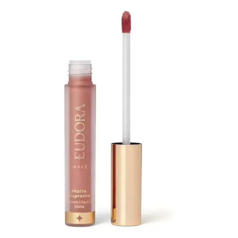 Batom Líquido Eudora Matte Supreme Nude Conforto 4ml Longa Duração