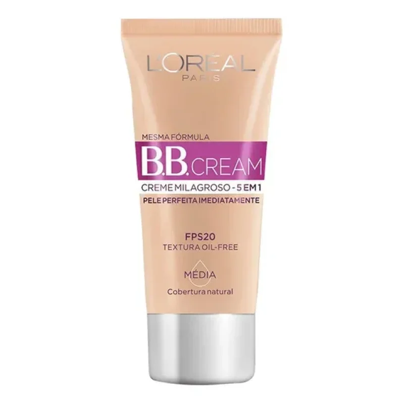 Bb Cream L'oréal Paris Creme Milagroso 5 Em 1 Fps 20 Médio Cor 4.0 30ml