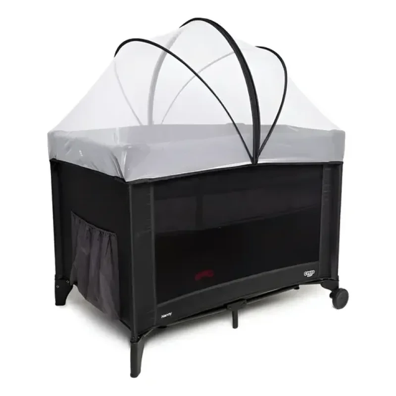 Berço Cosco Kids, Nanny, 0 a 18kg, Preto Mescla