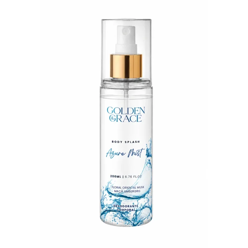 Body Splash Azure Mist – Golden Grace - Body Splash Feminino - 200ML