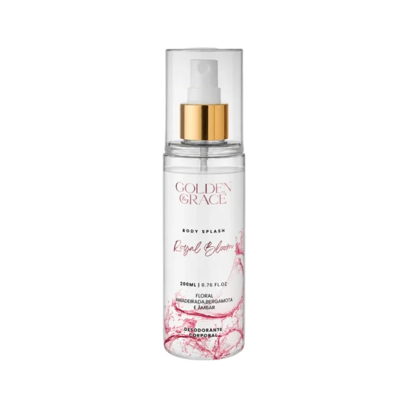Body Splash Royal Bloom – Golden Grace - Body Splash Feminino - 200ML