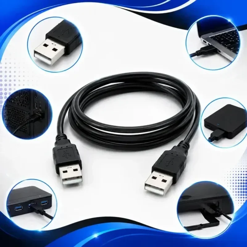 Cabo Usb A Macho X Macho Para Transferência De Dados Gurumania