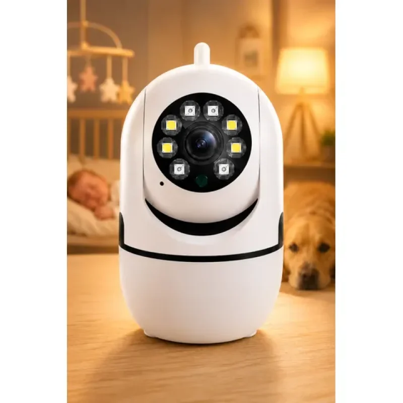 Câmera Segurança Wifi 360 Babá Eletrônica Pet De Estimação