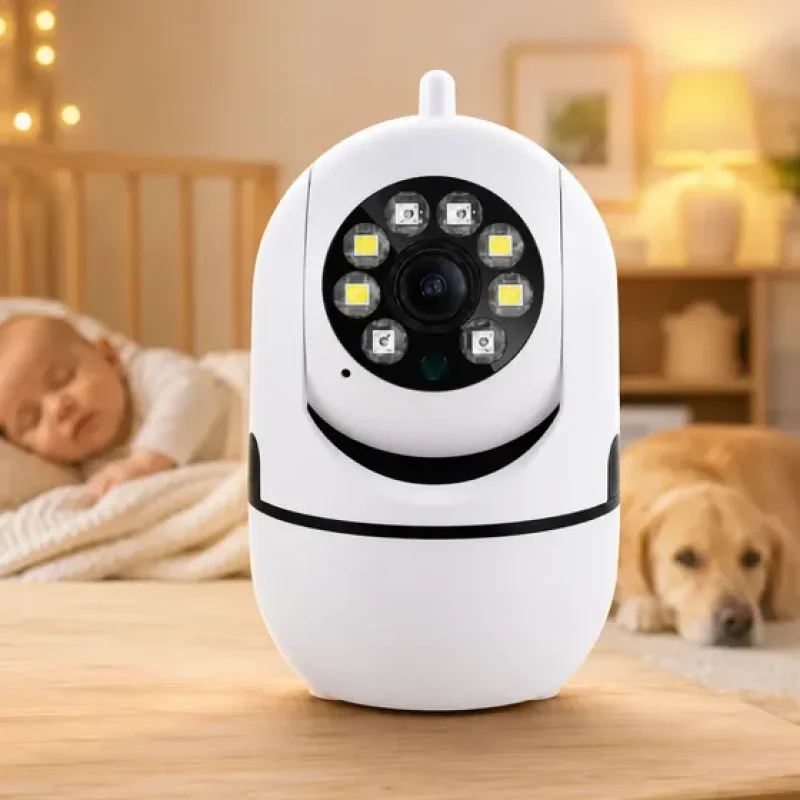 Câmera Wifi Segurança Babá Pet De Estimação Eletrônica 360
