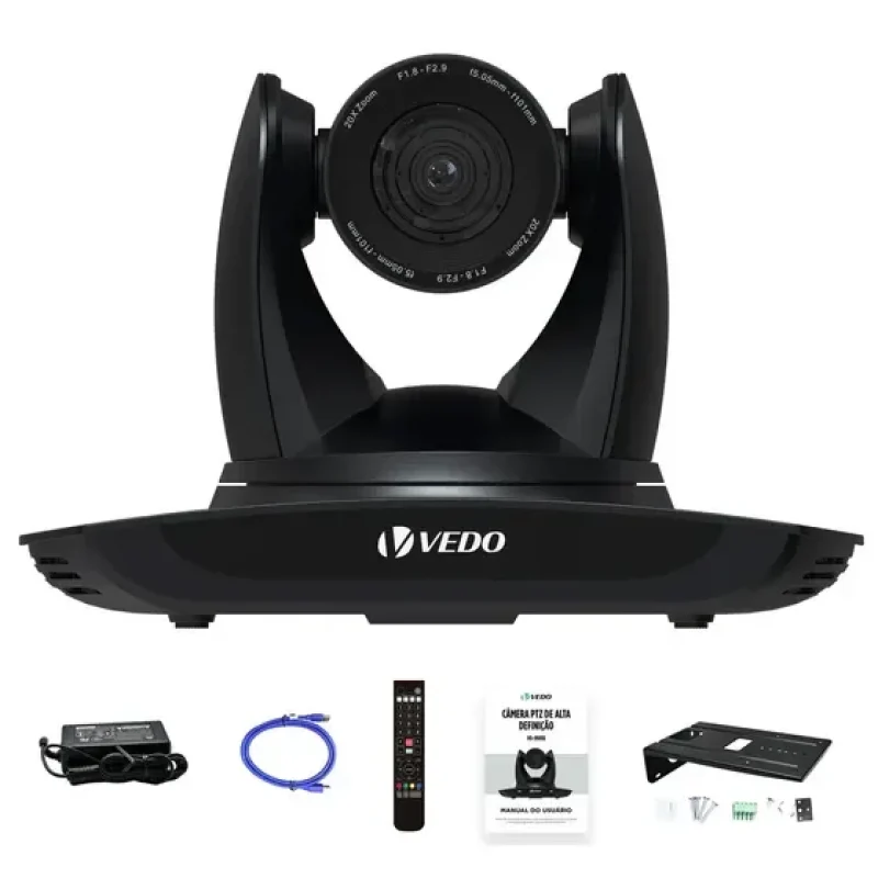 Câmera de segurança Vedo VD99018 NDI e SDI com resolução 4K - preto