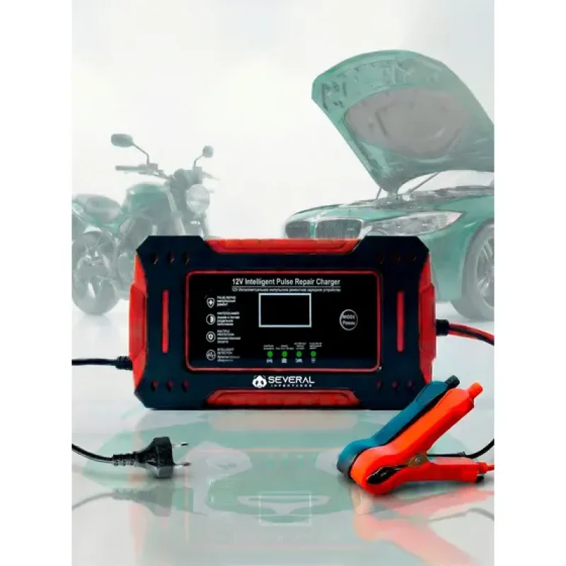 Carregador Inteligente De Bateria Automotiva Several Importados 12v Portátil Rápido Para Carro Moto E Veículos Several