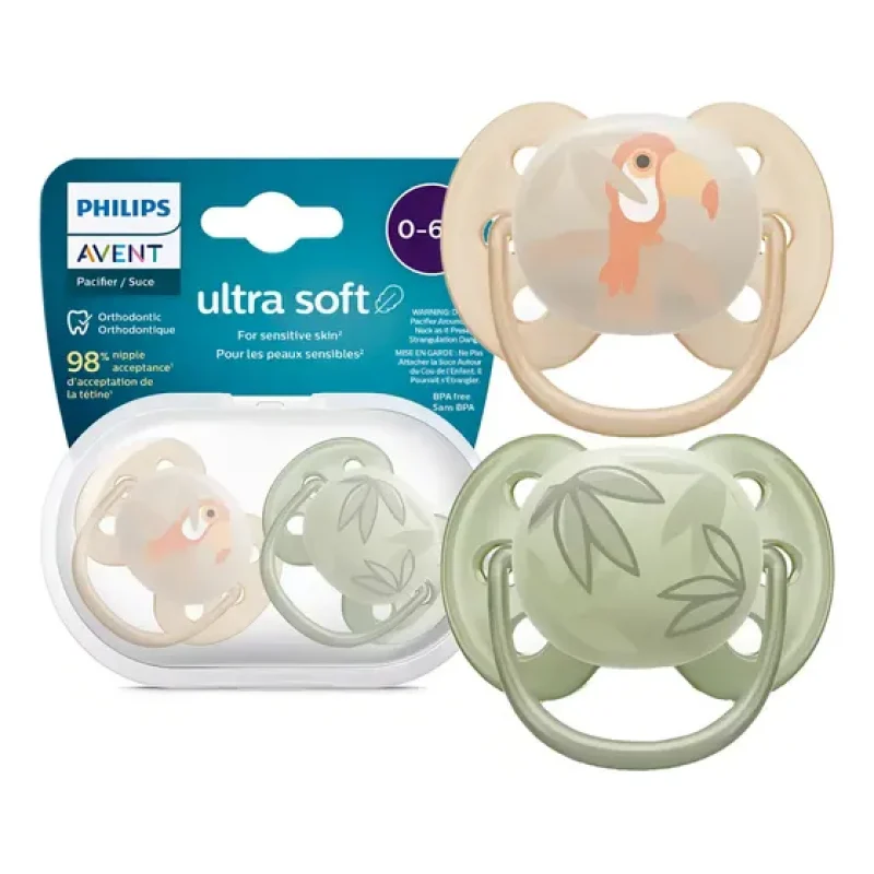 Chupeta Dupla Ultra Soft Decorada 0-6m Philips Avent