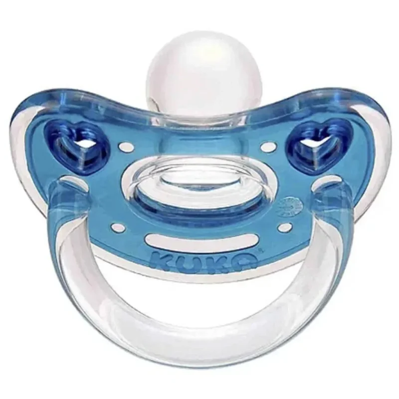 Chupeta Kuka Ortodôntica T2 Elegance Premium Azul | Conforto e Segurança para Bebês 6-18 M...