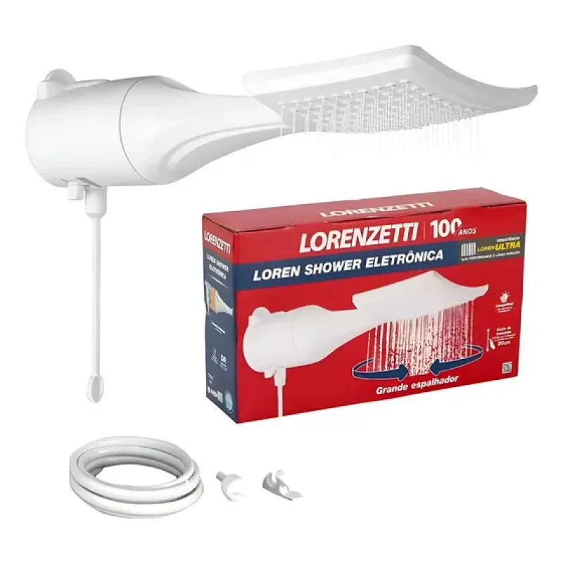Chuveiro Lorenzetti Loren Shower Ultra Eletrônico Branco 7500W