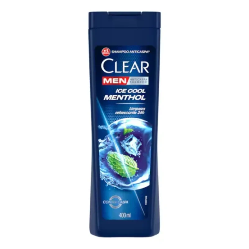 Clear Men Shampoo Anticaspa Ice Cool Menthol 400ml