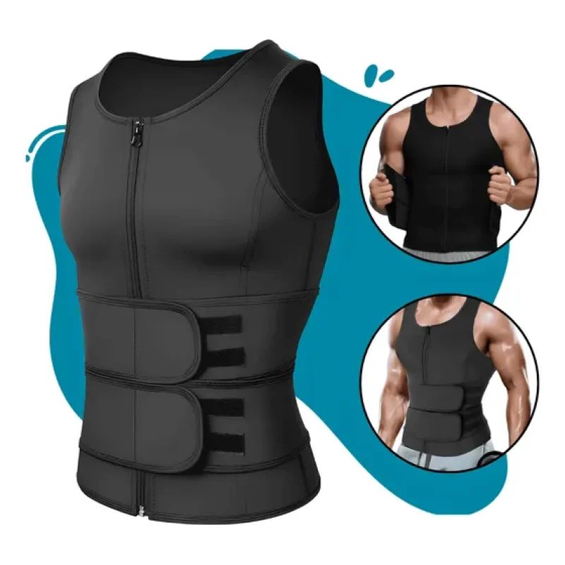 Colete Modelador Masculino Efeito Sauna Fitness