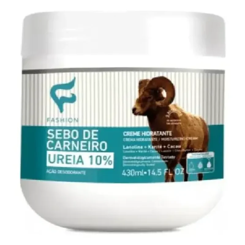 Creme Hidratante 10% Ureia Sebo De Carneiro 430ml - Fashion