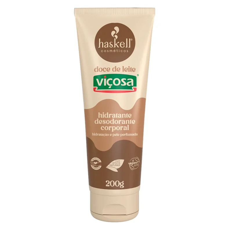 Creme Hidratante Desodorante Corporal Doce de Leite 200g Haskell
