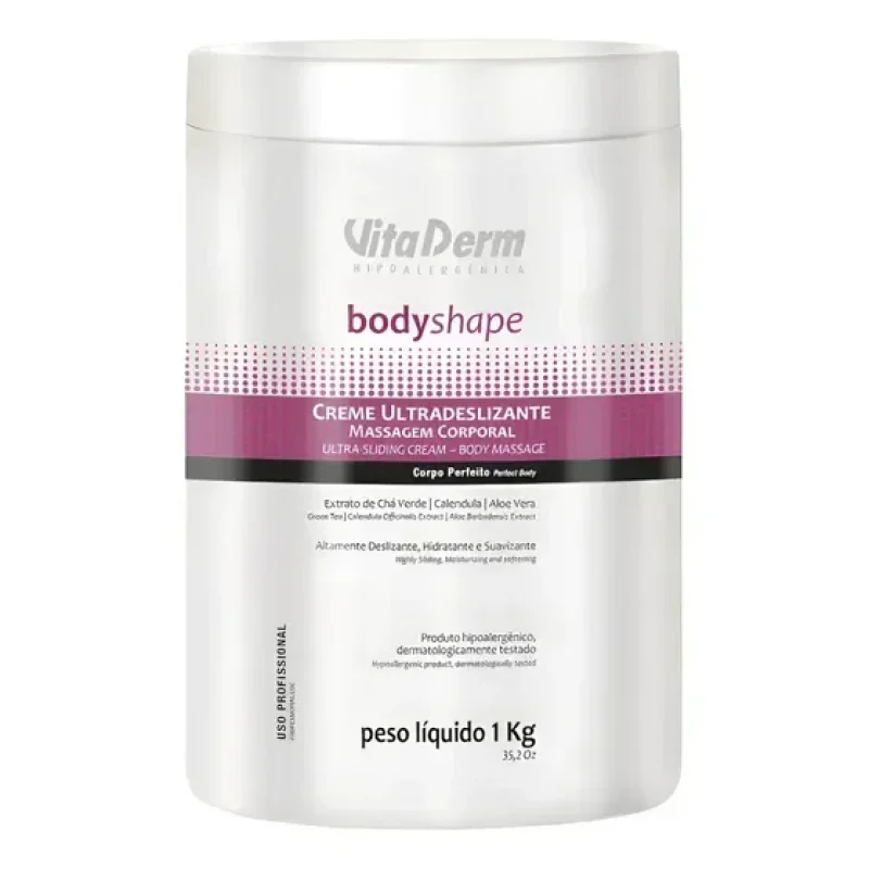 Creme Ultradeslizante Para Massagem Corporal 1kg Vita Derm