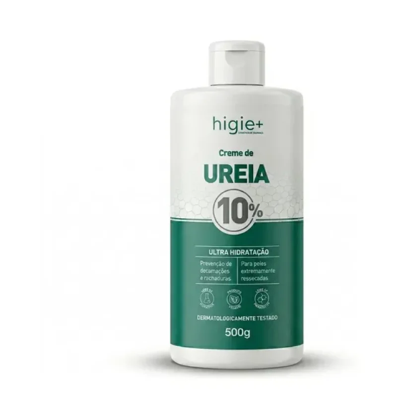 Creme Ureia 10% Higie+ 500g Restaurador Para Os Pés