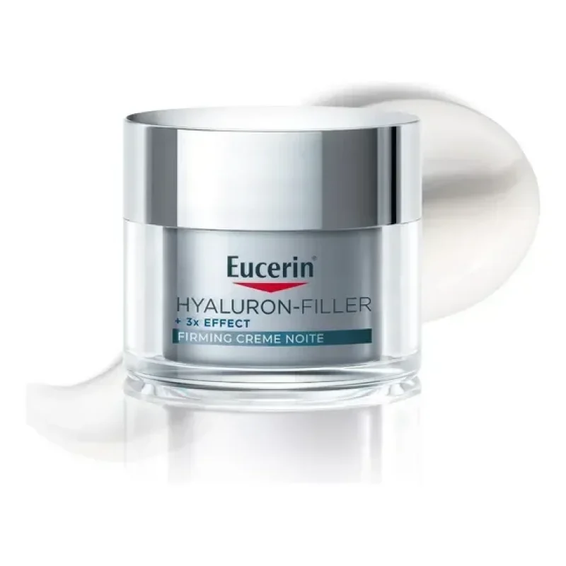 EUCERIN Creme Hidratante Facial Anti-idade Noite 50ml, Hyaluron-Filler, Ácido Hialurônico, Antirrugas, Noturno