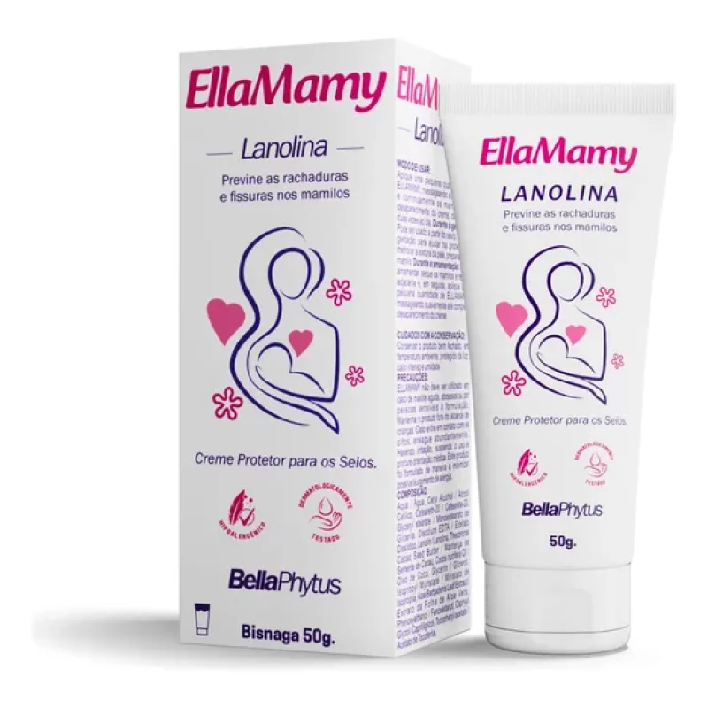 Ellamamy Creme De Lanolina Bisnaga 50g Bellaphytus