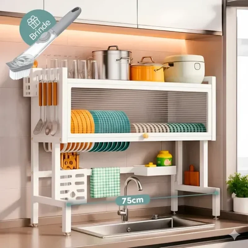 Escorredor De Louça Suspenso Brielli Home 75cm Branco