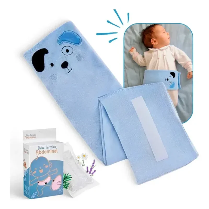 Faixa Térmica Abdominal Bolsa Para Cólica Bebês Cinta Infantil Sementes De Ervas Alívio Dores Elimina Gases De Forma Natural Aquece Resfria Material Confortável Ajustável Reutilizável Rosa Gurumania