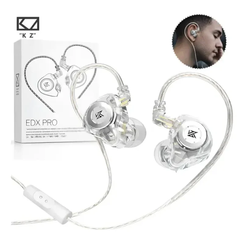 Fone De Ouvido Com Microfone Edx Pro Dj Gamer Ligação Cor Cristal
