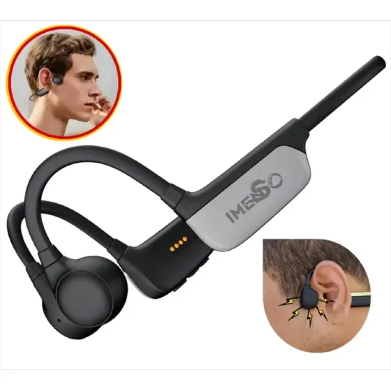 Fone Sem Fio Air Condução Óssea Bluetooth Pmcell HP-51 Cor Preto