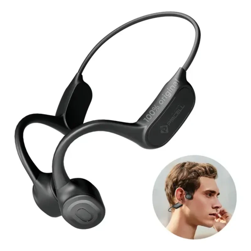 Fone Sem Fio Air Condução Óssea Bluetooth Pmcell HP-51 Cor Preto