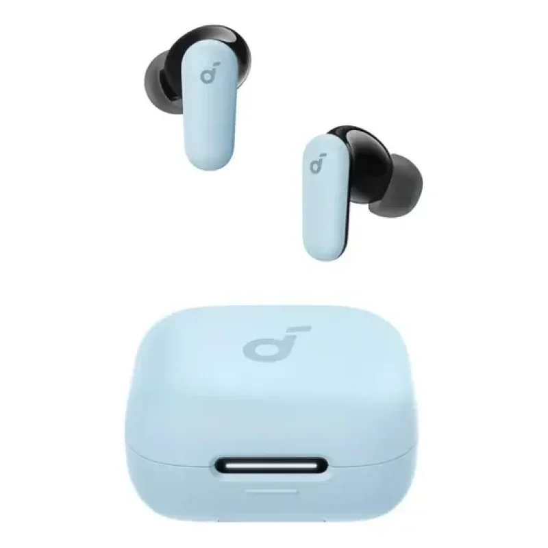 Fone de Ouvido Bluetooth 5.4 soundcore P30i da Anker, Cancelamento de Ruído Adaptativo, Graves Poderosos, 45H de Reprodução, Estojo 2-em-1 com Suporte para Celular, IP54, Fone sem fio TWS, Azul