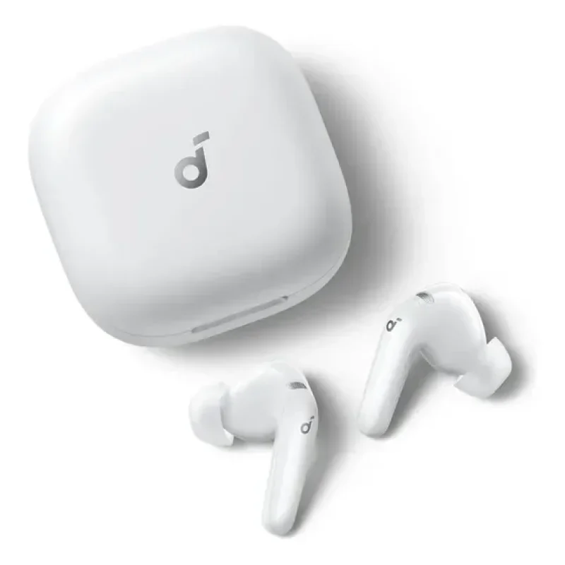 Fones de Ouvido Bluetooth com Tradução, soundcore P31i da Anker, Cancelamento de Ruído Adaptativo em Tempo Real, Som de Alta Resolução, 50H de Reprodução, Carregamento Rápido, Branco