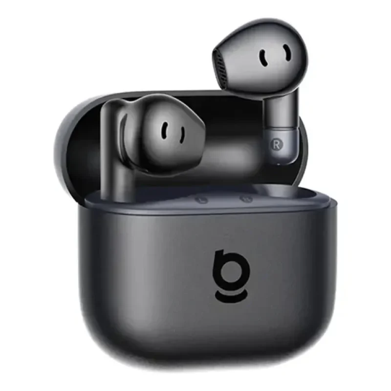 Fones de ouvido sem fio Bluetooth intra-auriculares para contestar Llamadas Baseus Bass Bs2 Lite Tipo C Dual Ip55 3.3g Bluetooth 6.0 Bass Potente 40h 2 Micros Cancelacion Ruido Color Negro