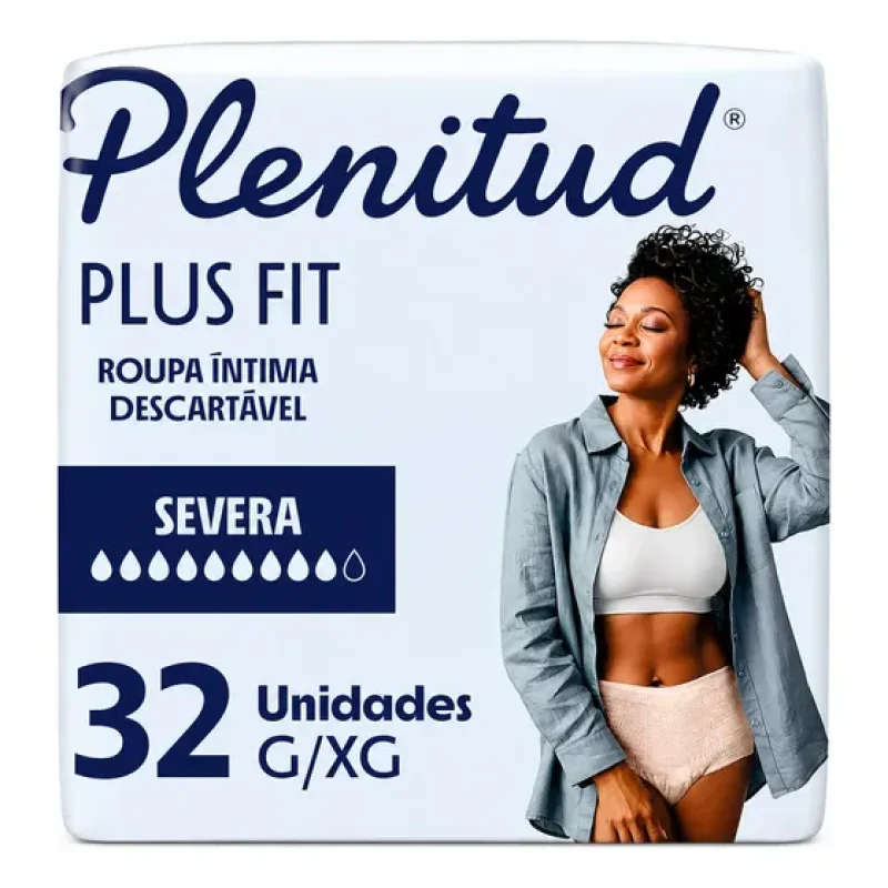 Fralda Geriátrica Plenitud Plus Fit G/xg 32 Absorção Severa