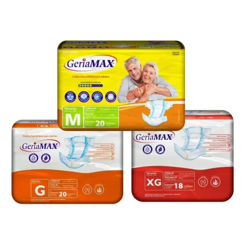 Fralda Para Adultos Incontinência Geriamax Unissex Evergreen