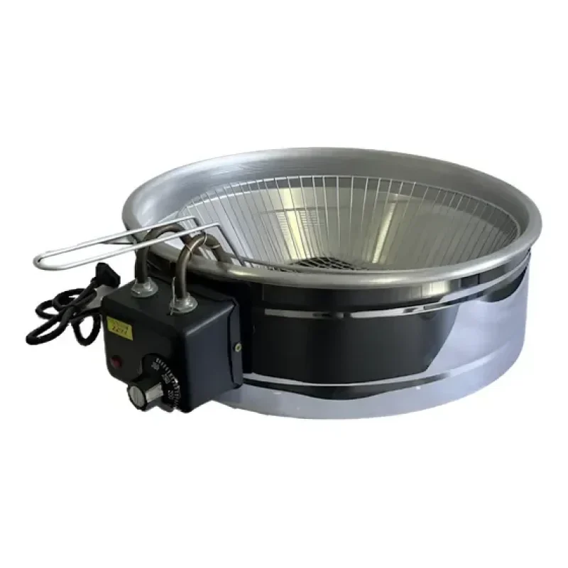 Fritadeira Elétrica Inox Tacho 13l 45cm 3000watts 110 Ou 220