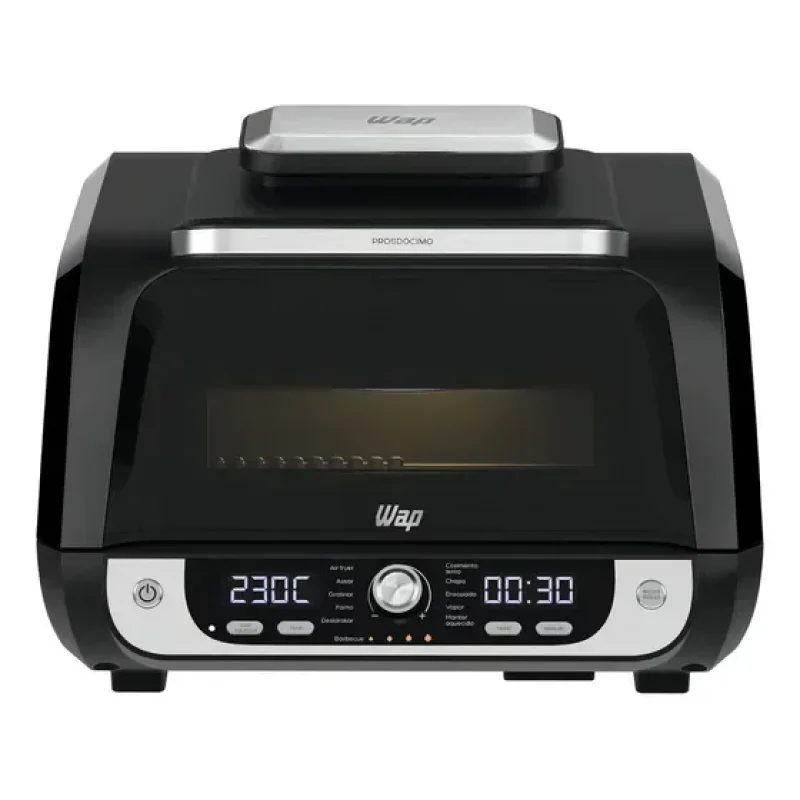 Fritadeira Elétrica Wap Air Fryer Barbecue 12 em 1 1800W