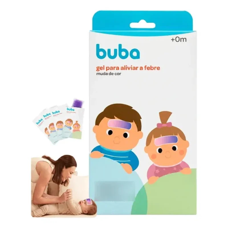 Gel Adesivo Alívio Vacina E Febre Compressa Muda De Cor Buba