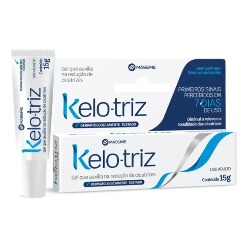 Kelo-triz 15g - Tratamento Queloides E Cicatrizes - Massime